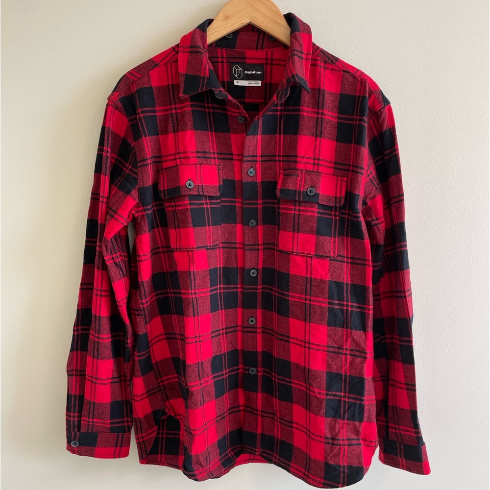 Men’s Size M Original Use Red and Black Flannel